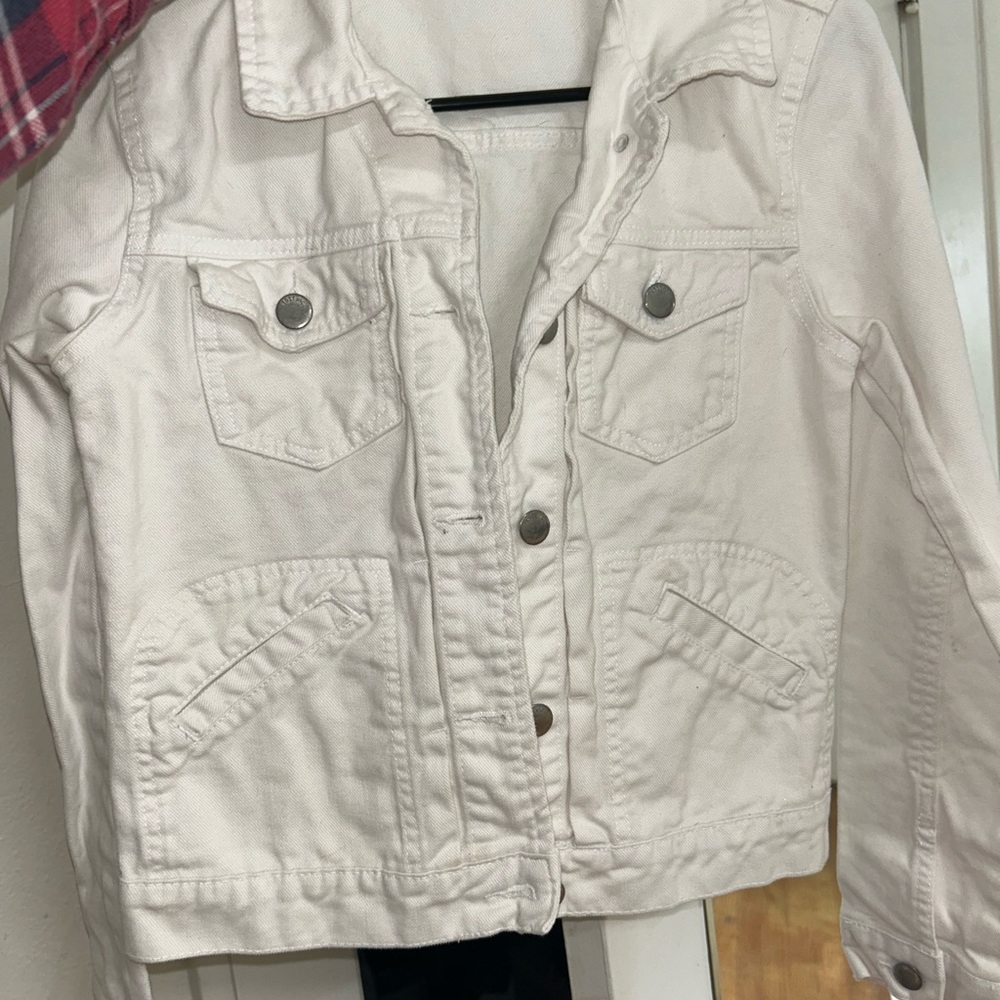 Women's White Denim Jacket
